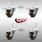 Service Caster 3 Inch SS High Temp Phenolic 10mm Threaded Stem Caster Set Total Lock Brake SCC-SSTSTTL20S314-PHSHT-M1015-4 - alternate 1